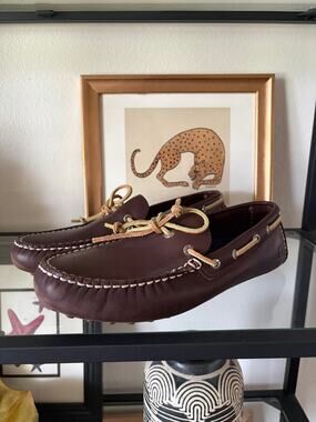 Sperry Top-Sider STS10625 Driving Moccasins Brown Leather Boat Shoes Mens 10